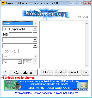 Nokia free unlock calculator